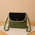 Green Charm Crochet Bag