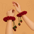Maroon Bloom Gajra