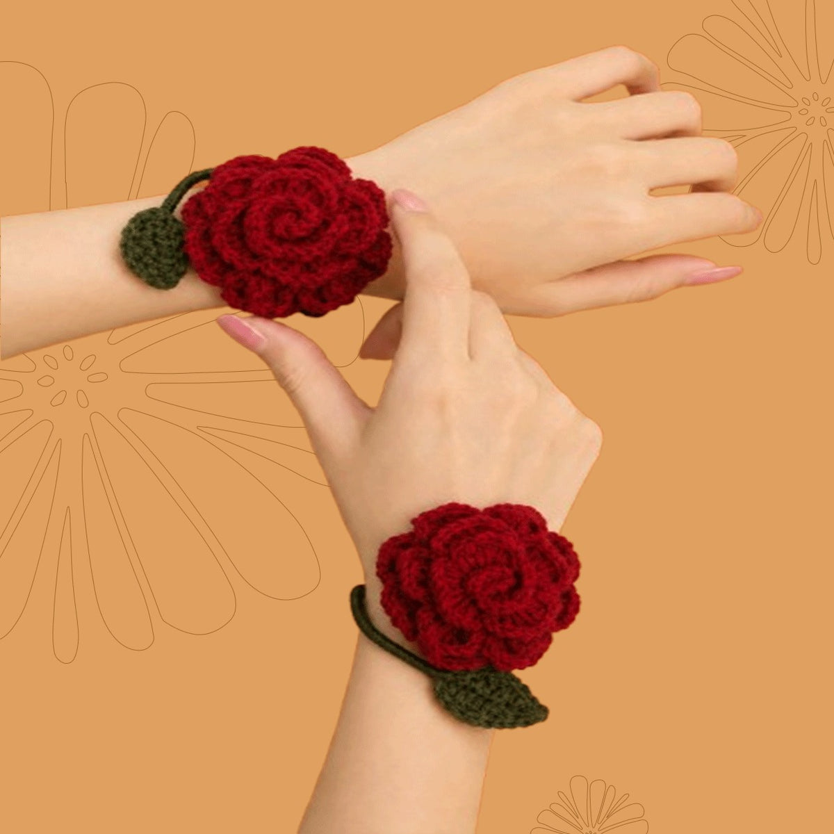 Blush Maroon Gajra