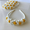 Sunshine Daisy Crochet Hair Band